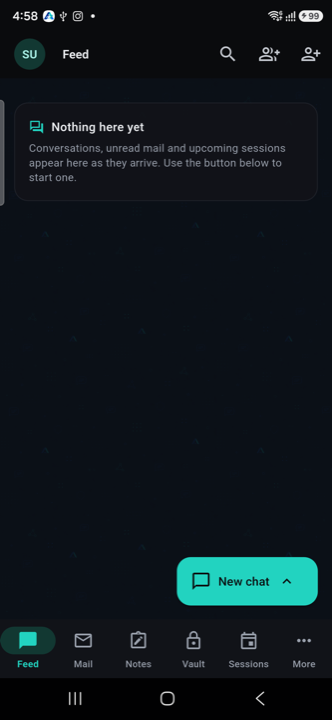 Aura feed / home screen