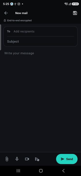 Composing mail