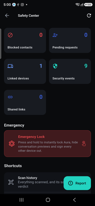 Safety Center overview